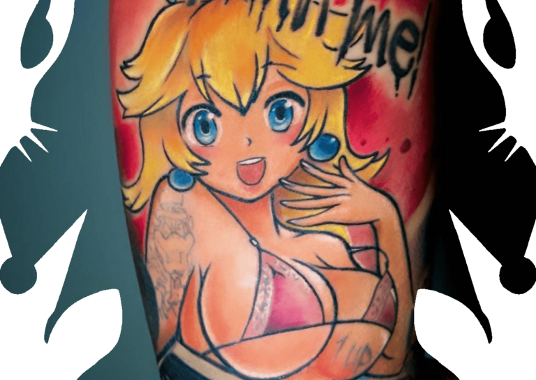 manga girl tattoo