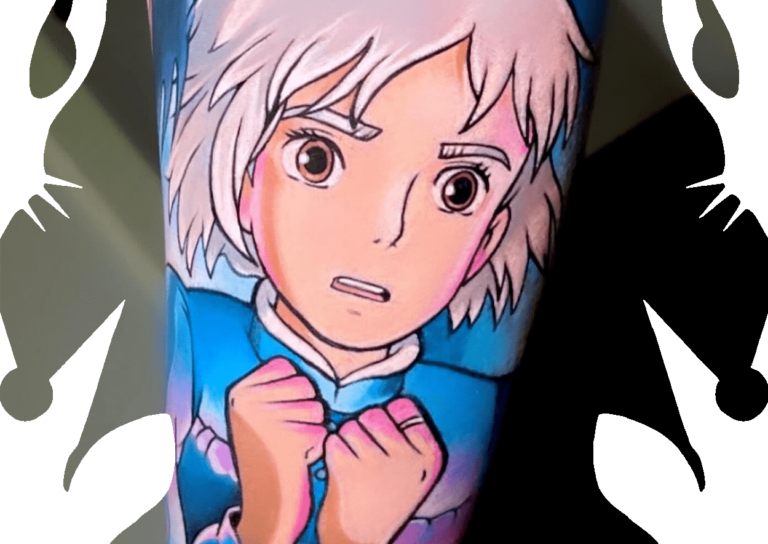 anime art in tattoo