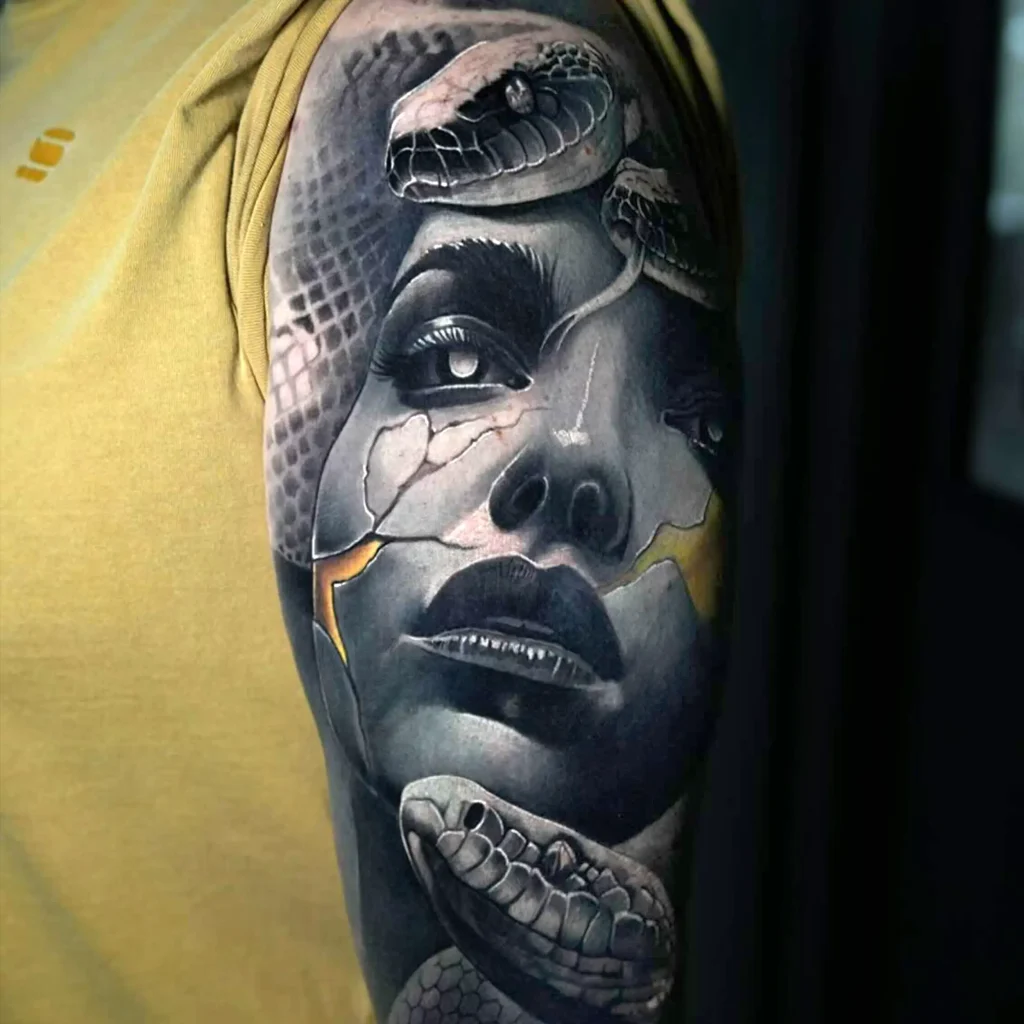 realistic tattoo in tattoo studio stuttgart and esslingen