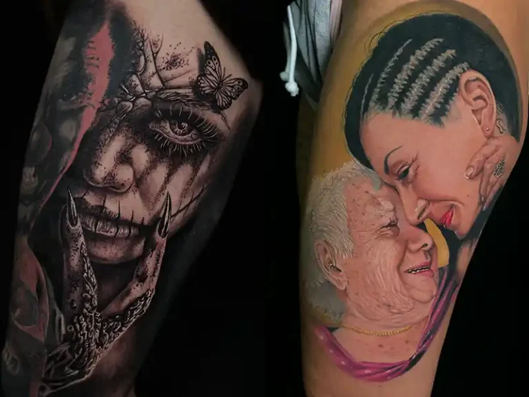 realistische tattoos stuttgart and esslingen in black and grey and color